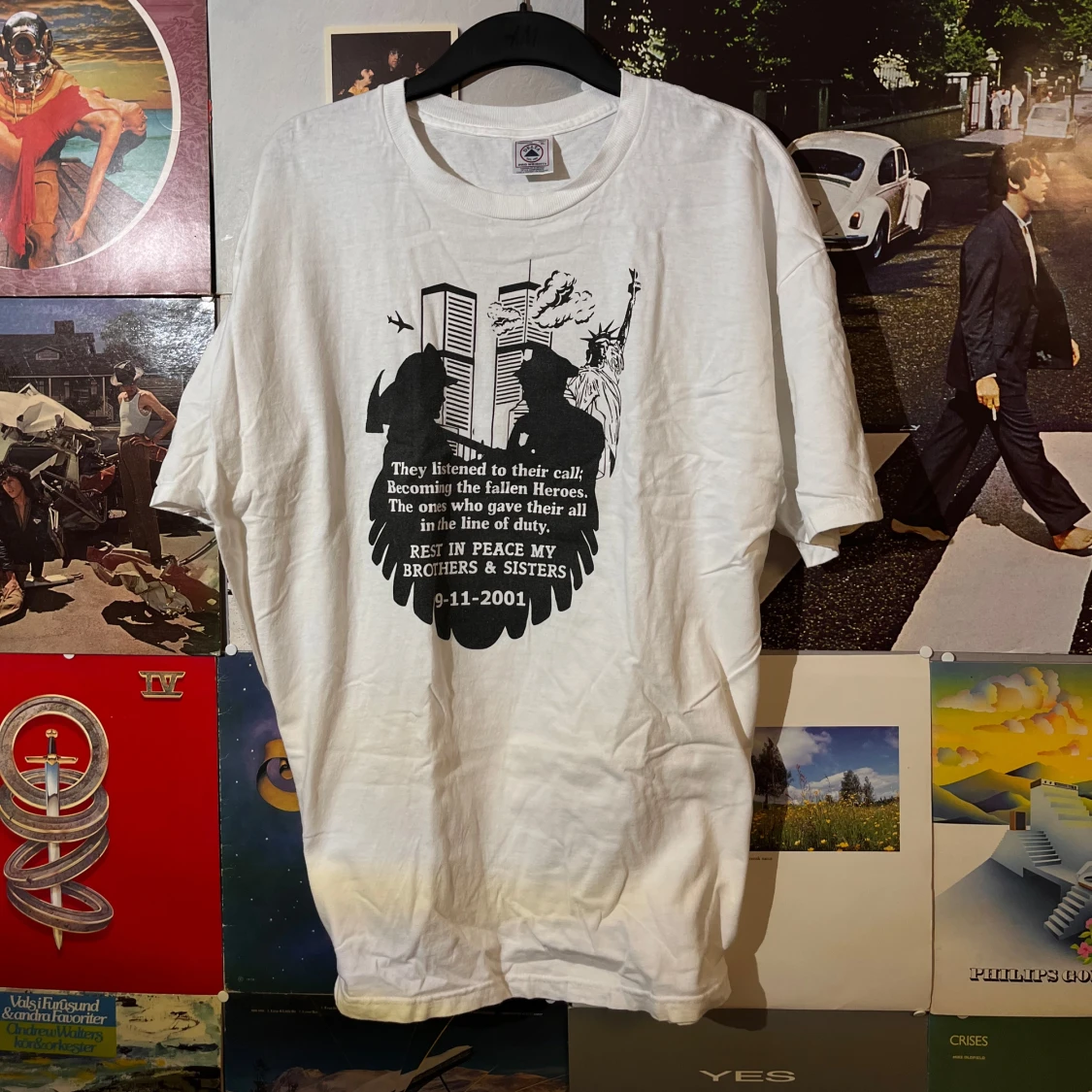 Vintage t-shirt med tryck från Delta