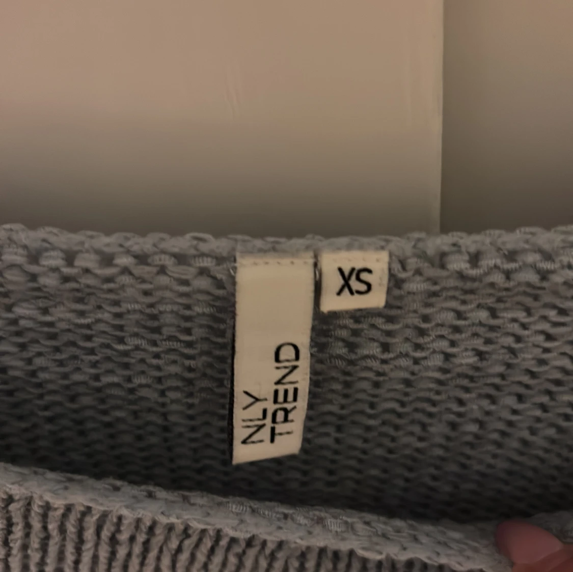 Ljusblå stickad tröja från NLY Trend - 1