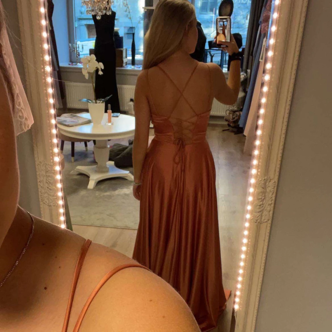 Balklänning rosa/orange - 2