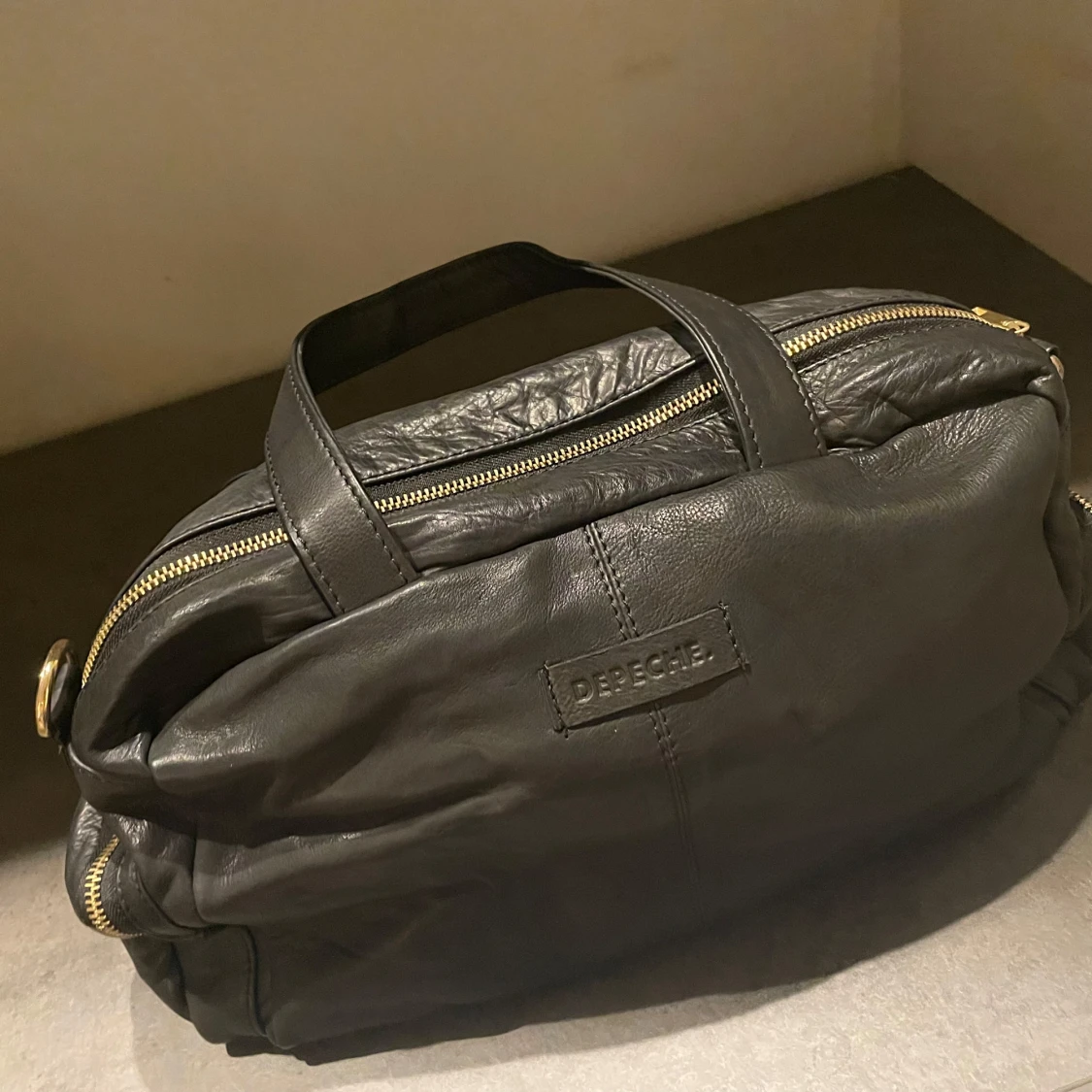 Svart skinnväska från Depeche NWT.