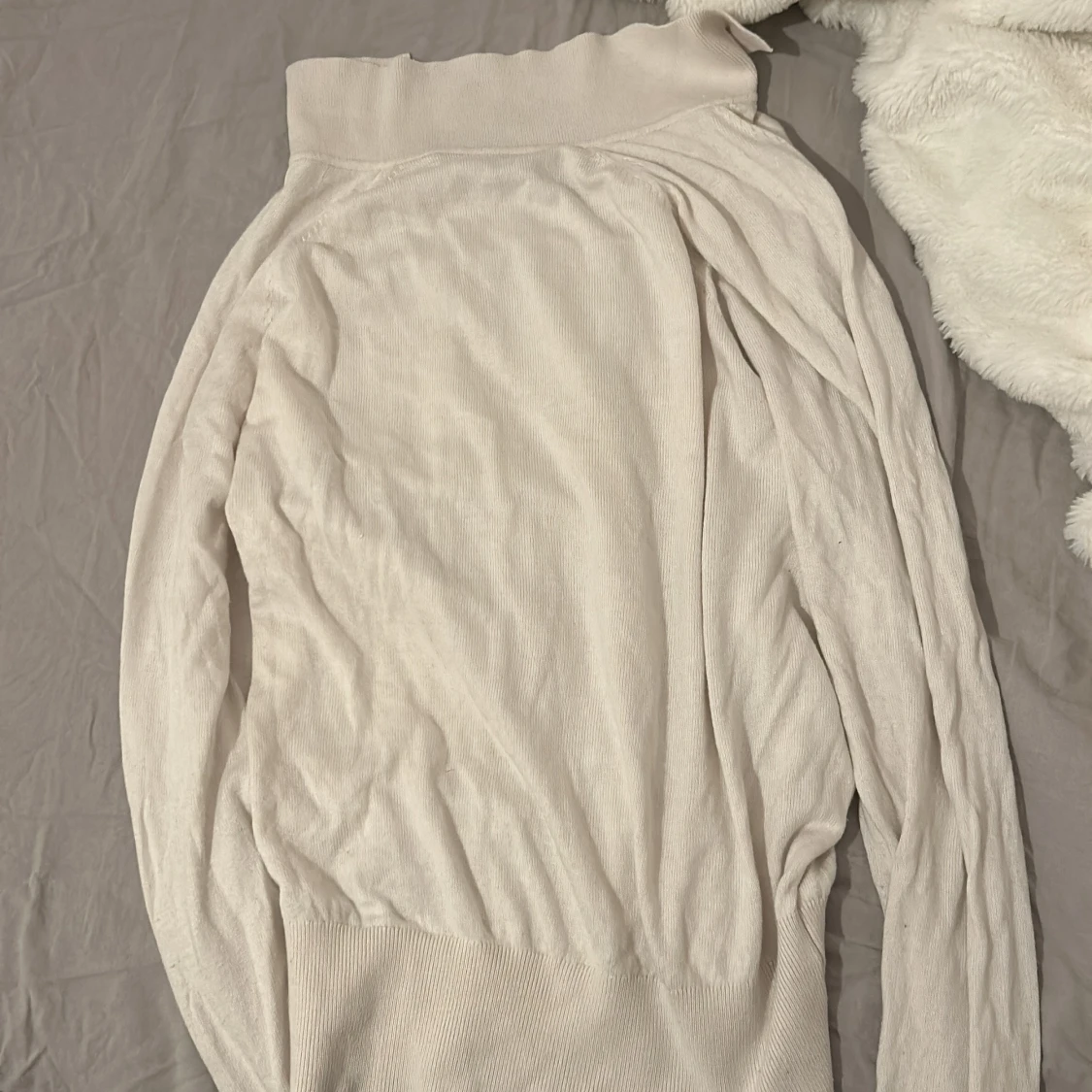 Beige långärmad tröja - 1