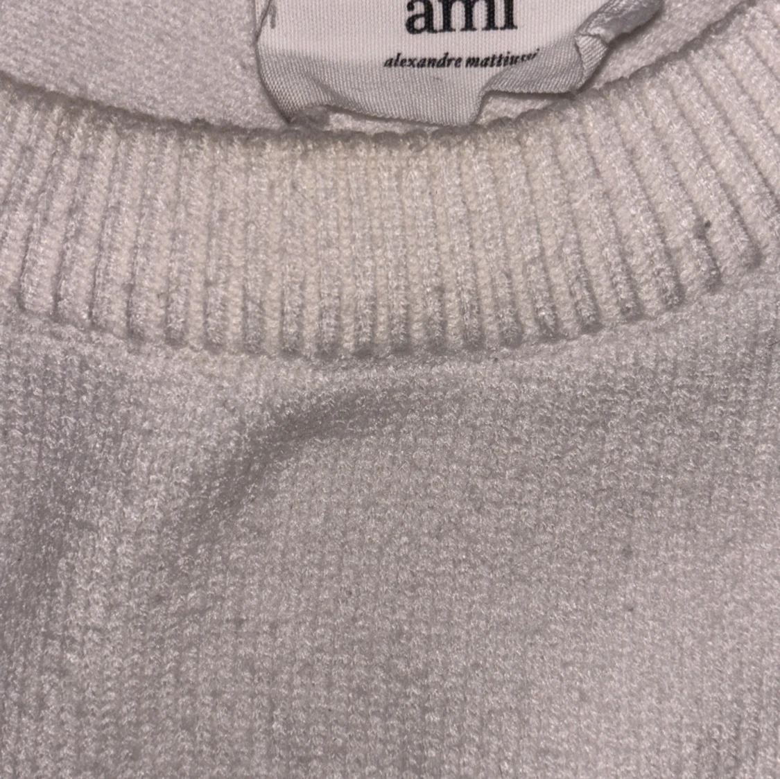 Vit stickad tröja från Ami - 3