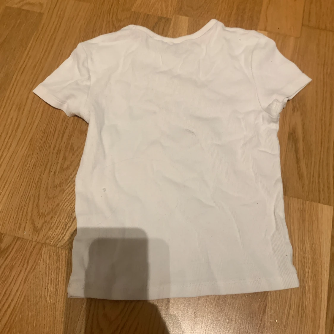 Vit vanlig t-shirt - 90