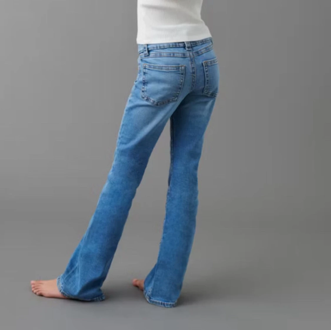 lågmidjade jeans - 90