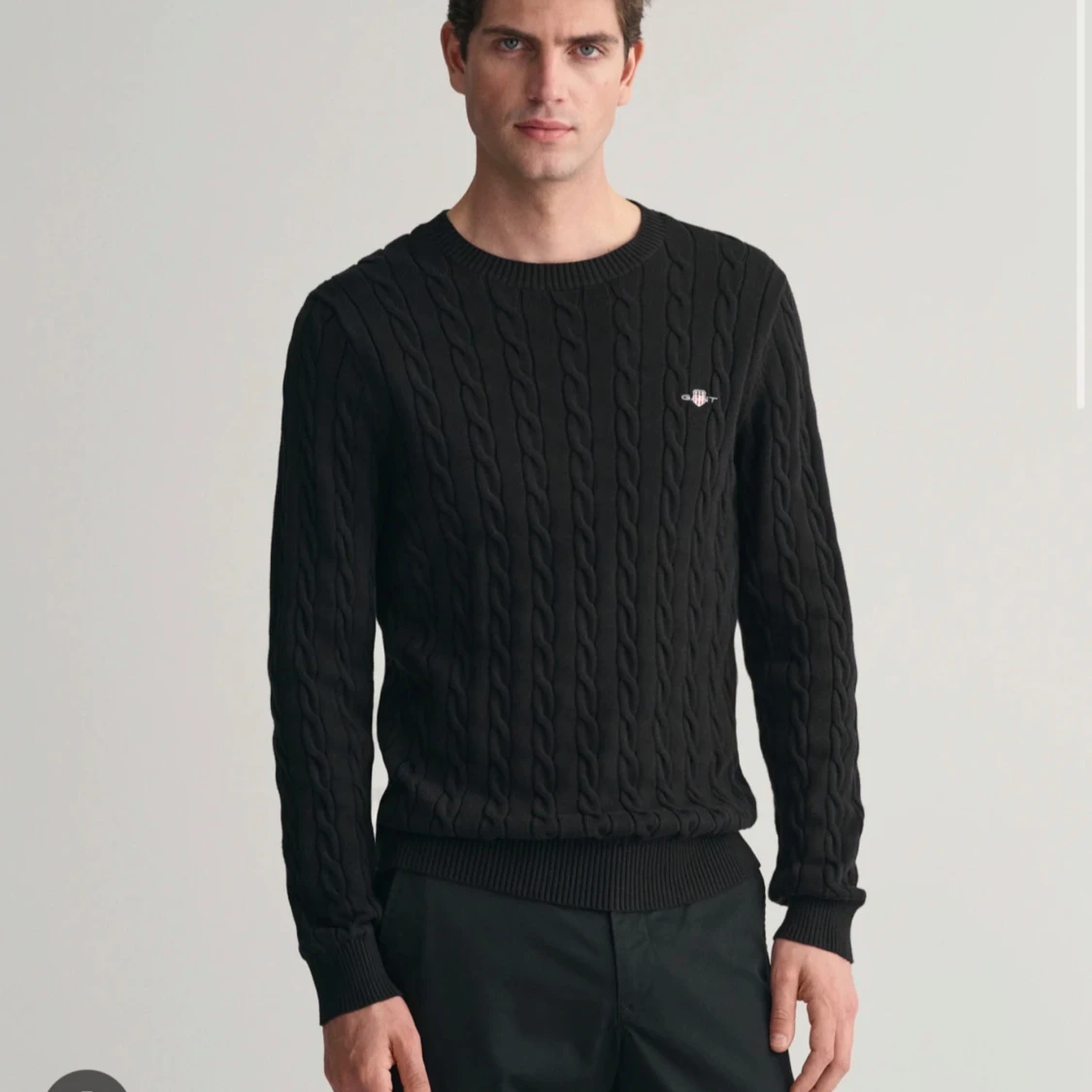 Svart kabelstickad tröja från Vivienne Westwood