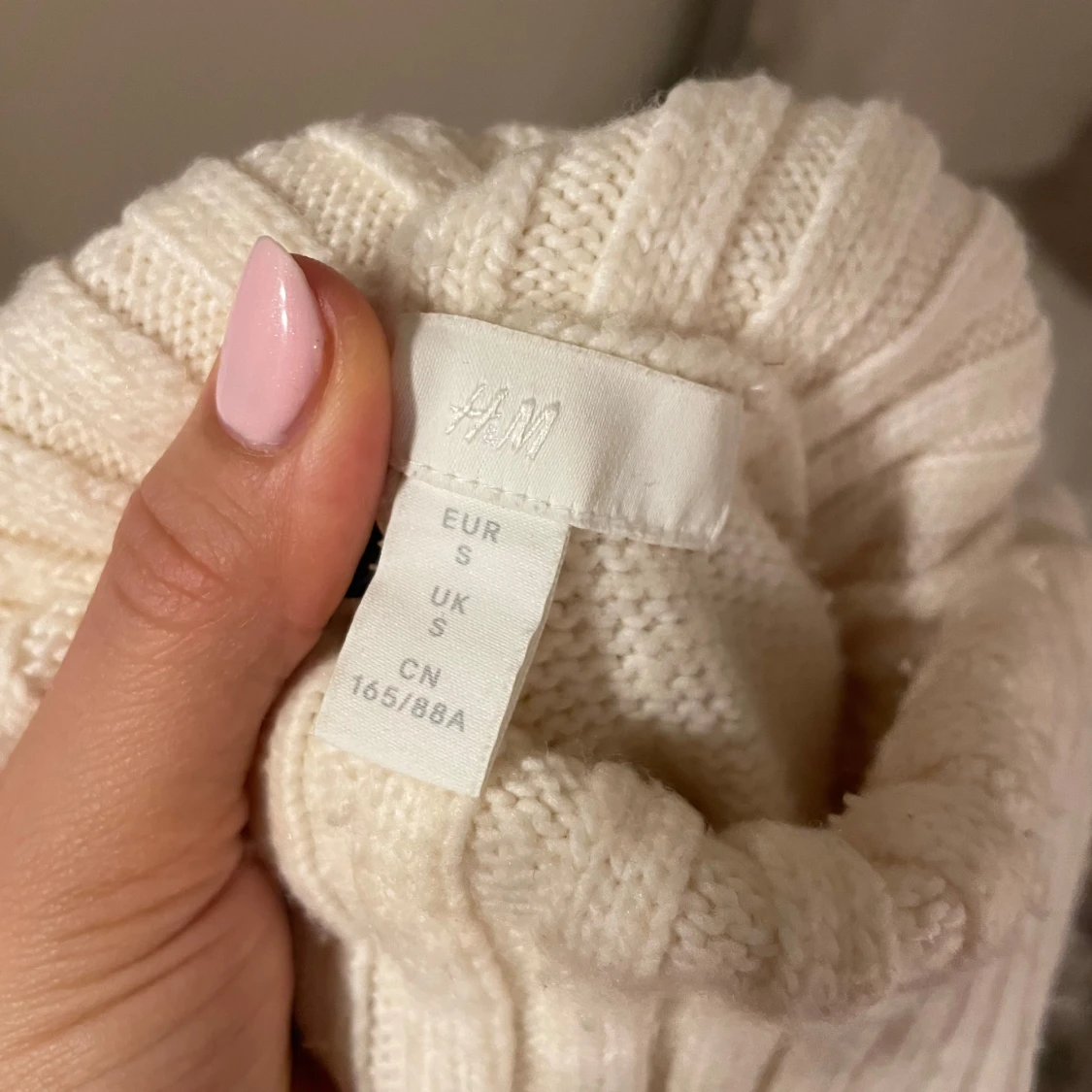 Krämvit polotröja från H&M - 92