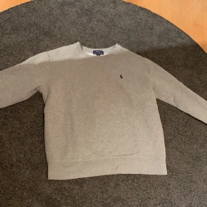 Grå sweatshirt från Ralph Lauren - Säljer en stilren grå tröja från Ralph Lauren! Knappt använd och är i utmärkt skick! Perfekt för en avslappnad och snygg look! Nypris 1095kr på Ralph Laurens hemsida. Storleken är L (14-16år) i barnstorlek men skulle uppskatta storleken att vara 158-164cm. Vid frågor kom privat, diskuterar gärna pris!😃