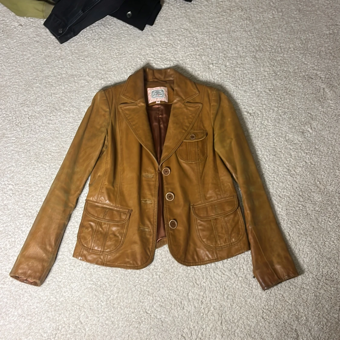 Brun skinnjacka från Blendshe