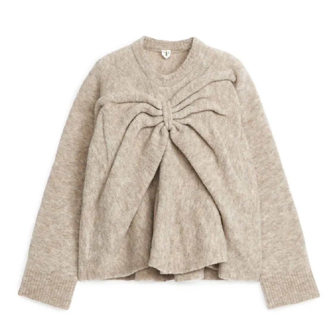 Beige stickad tröja 