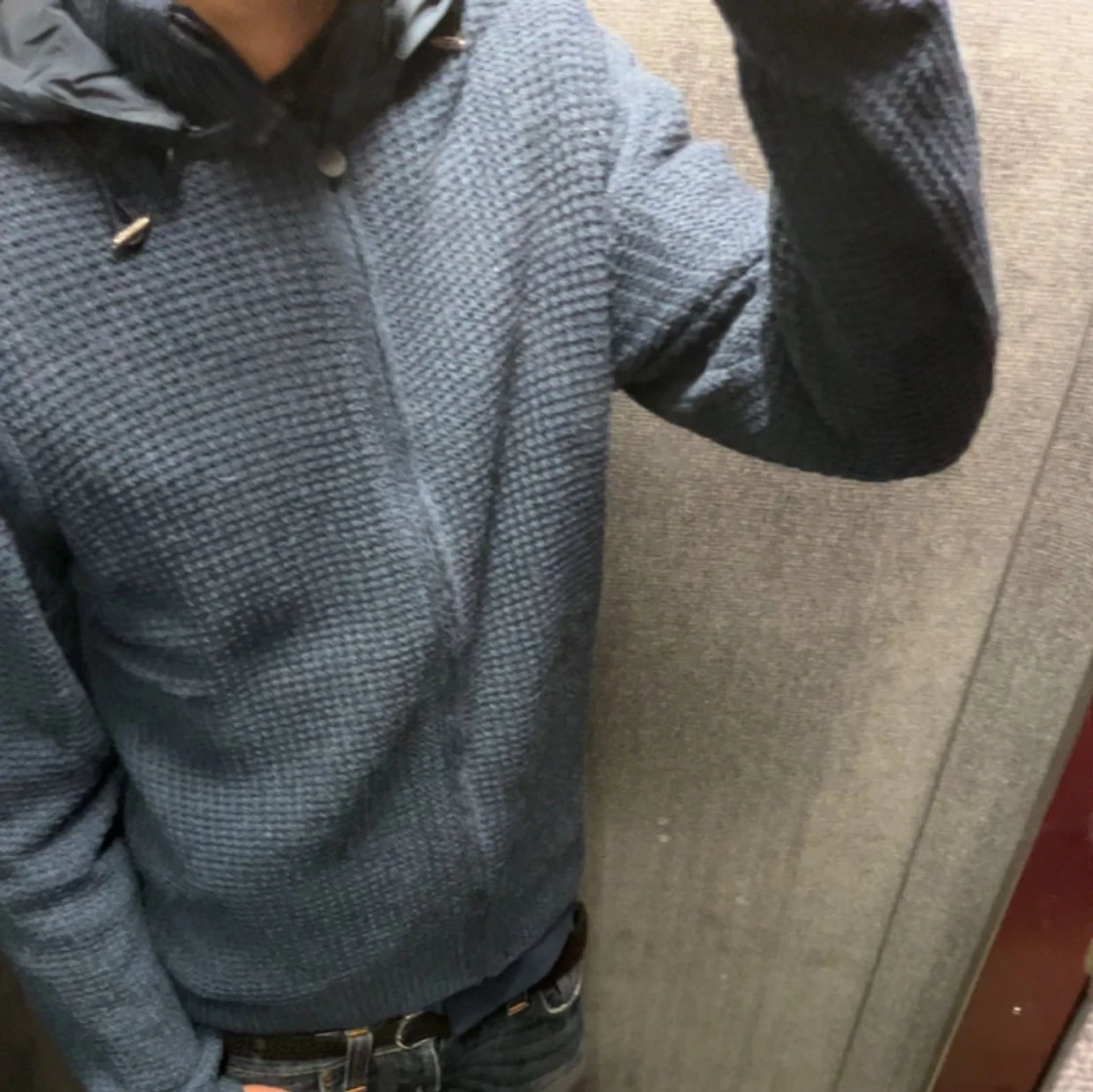 Stickad Polo Club cardigan  - 1