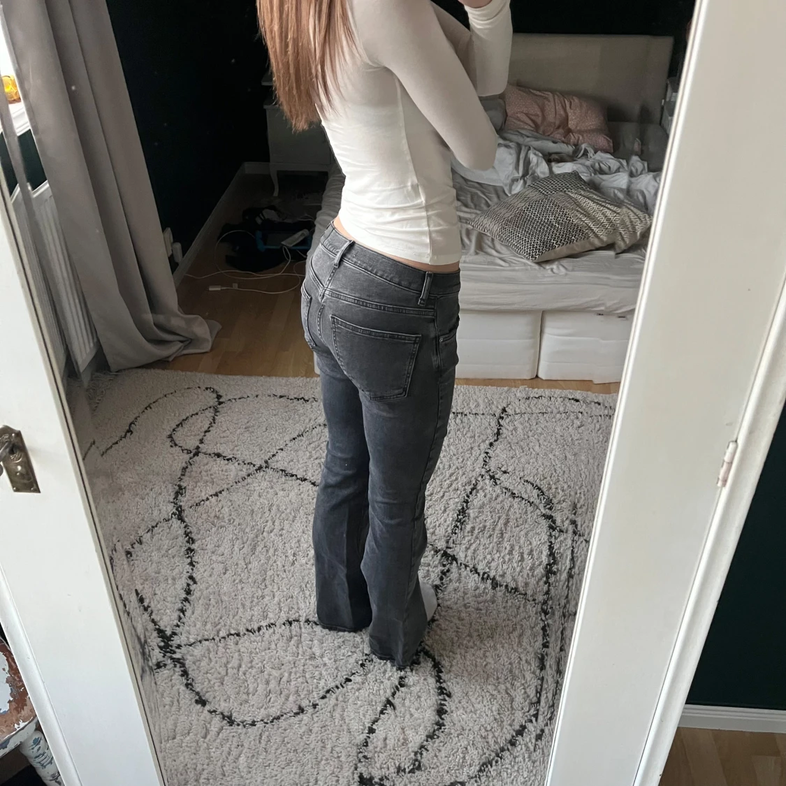 Mörkgrå jeans - 90