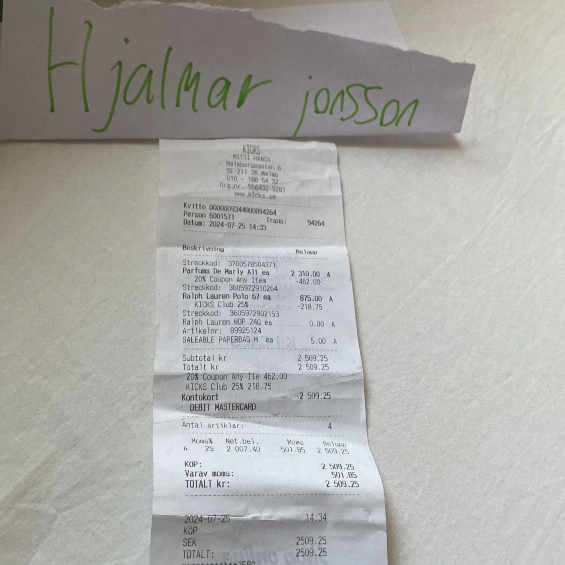 Parfums de Marly althaïr  - 92