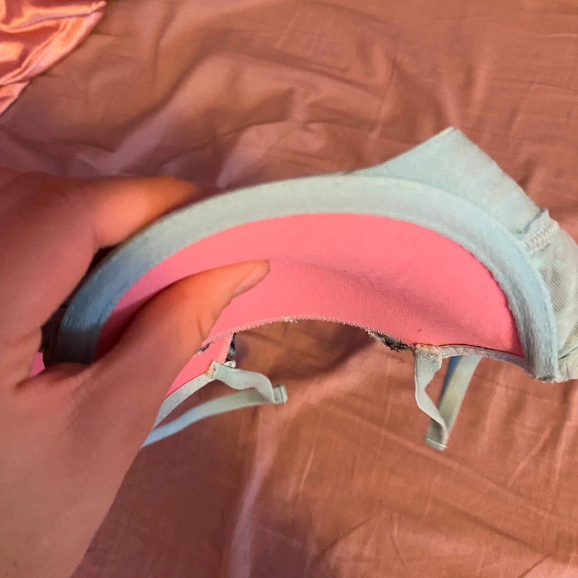 PINK bh vadderad 70C - 91