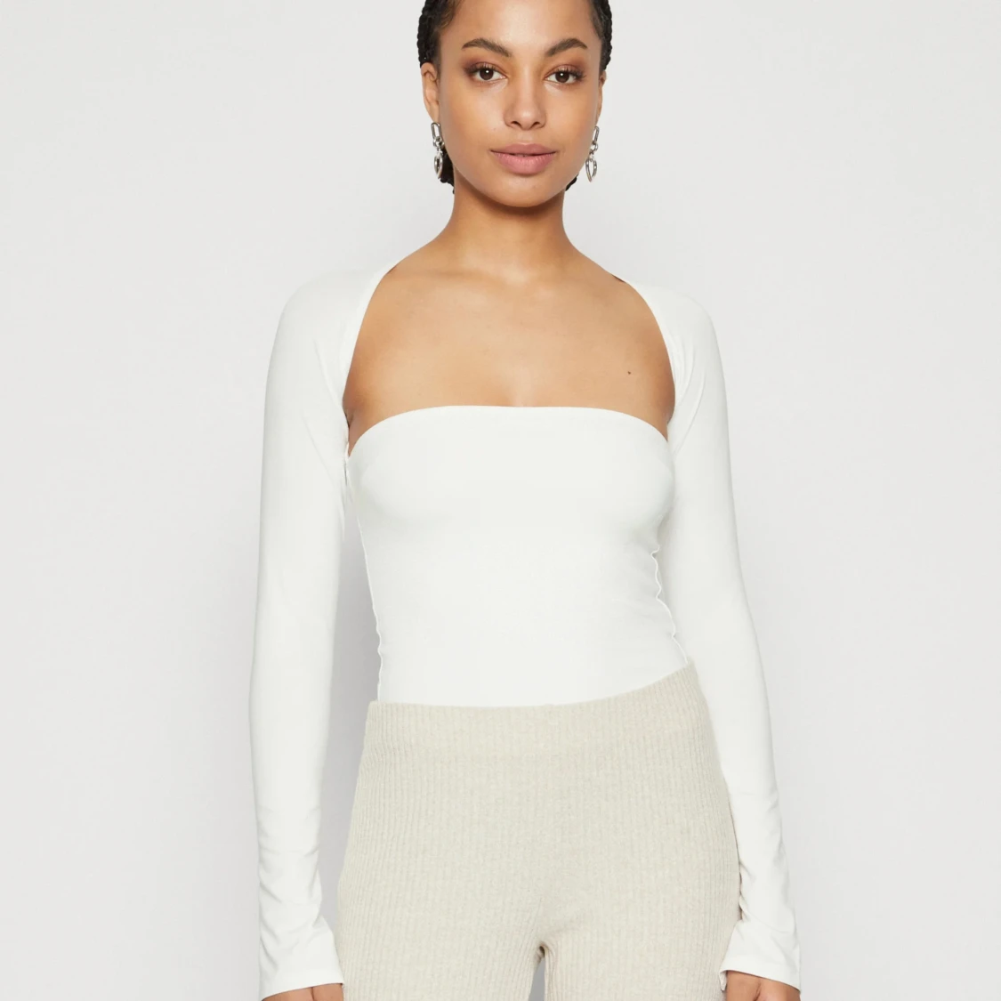 gina tricot soft touch square top - 1