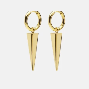 Guldörhängen med spetsig design - Skultuna örhängen. Guldplatterade. Originalpris: 850 kr. 