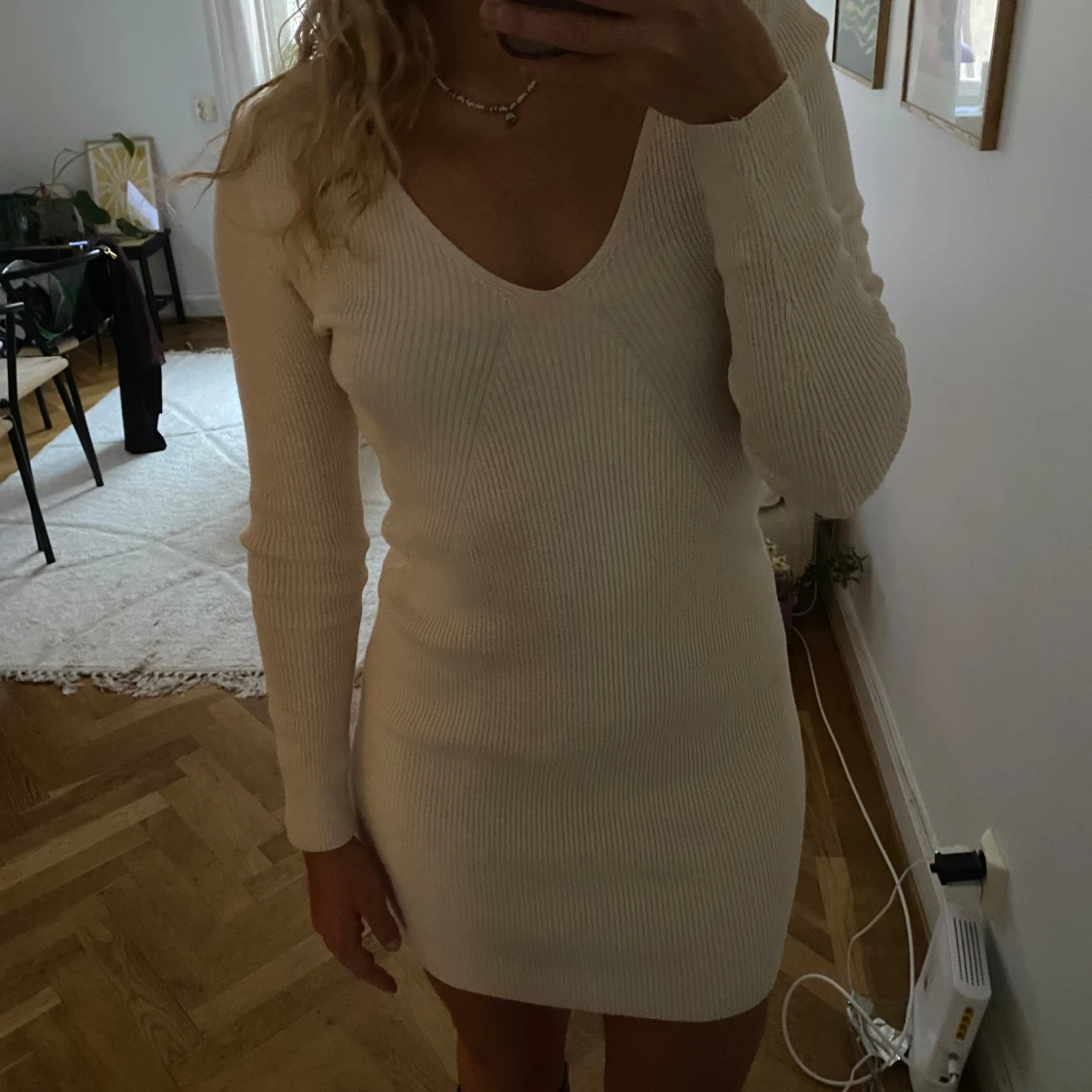 Stickad klänning - 90