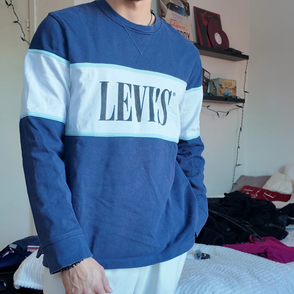 Blå långärmad tröja från Levi's - 92