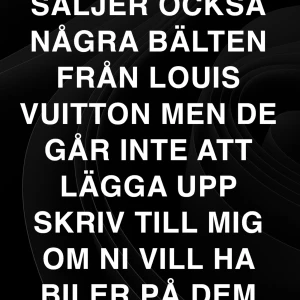 Bälten från Louis Vuitton - Säljer några bälten från Louis Vuitton. Kontakta mig för bilder och mer information.