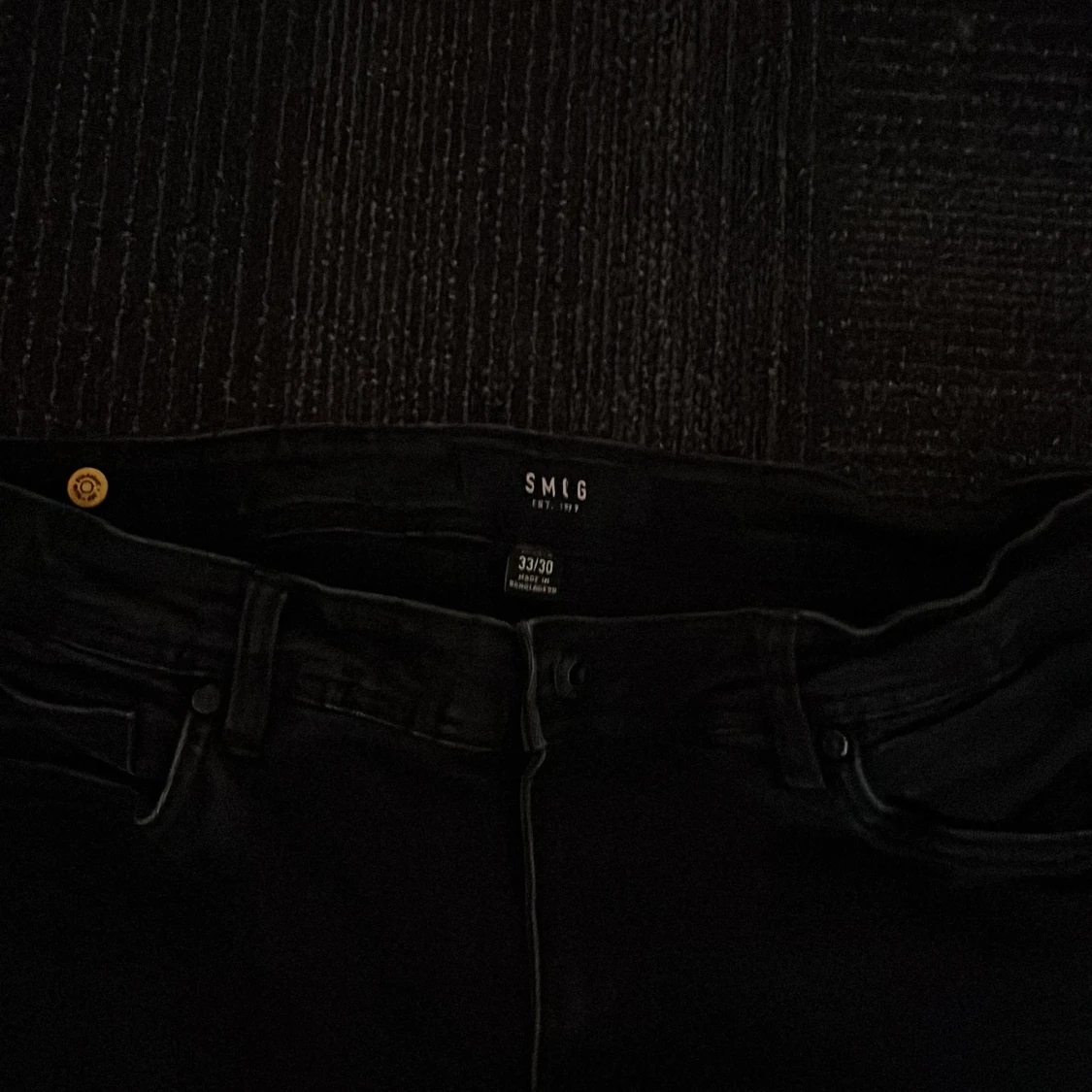 Svarta jeansbyxor - 90