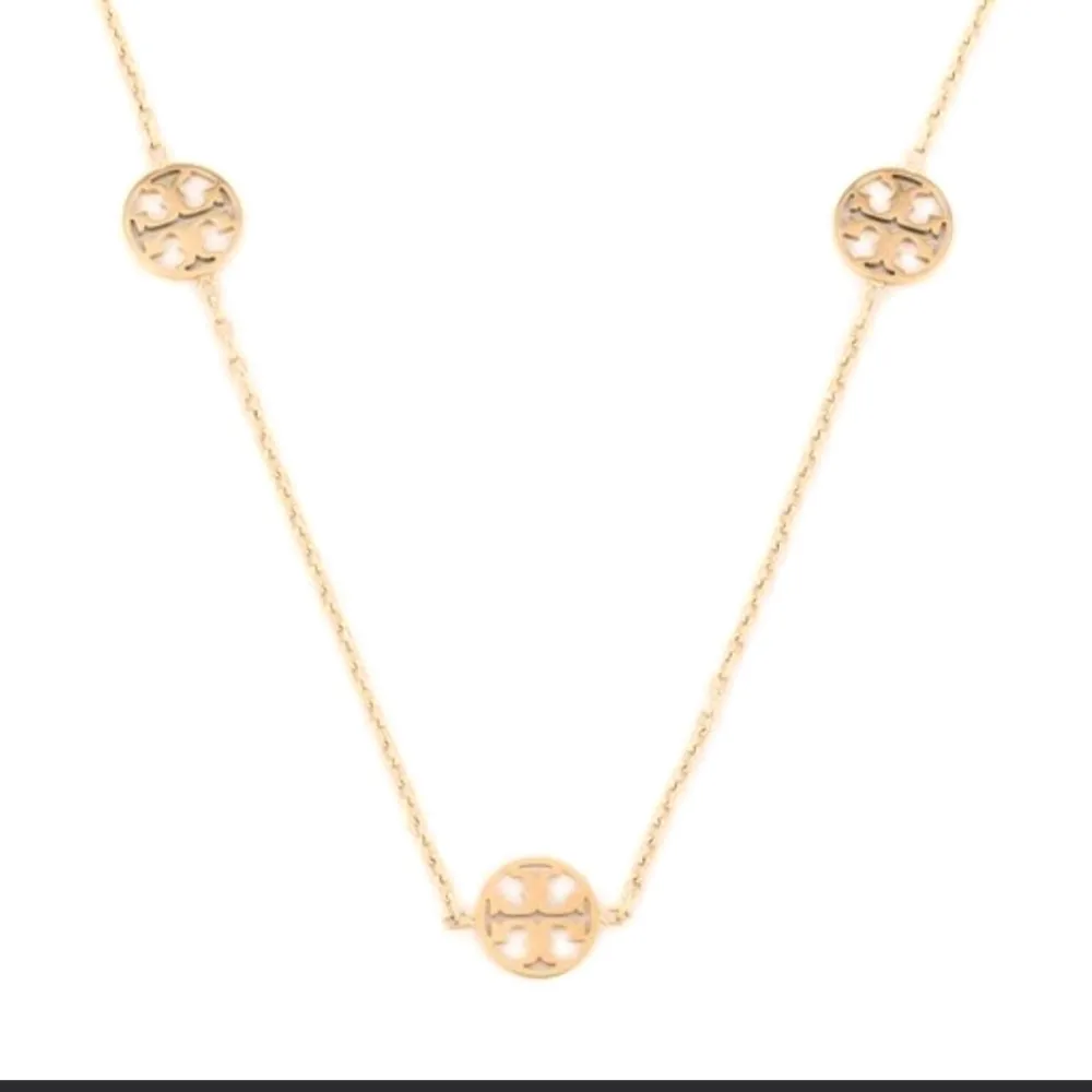 Tory Burch Miller chain- link necklace i Ny skick. Guld färgat.. Accessoarer.