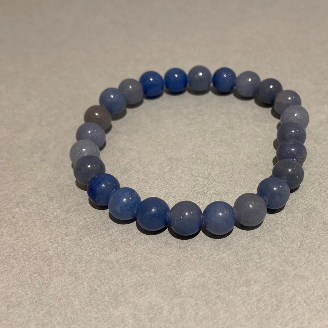 Blått pärlband  - 90
