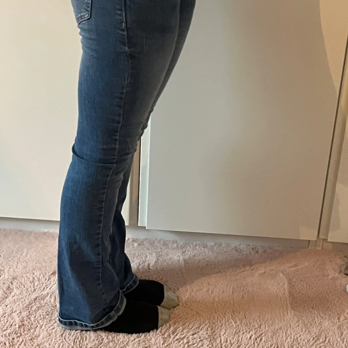 Blå bootcut jeans - 93