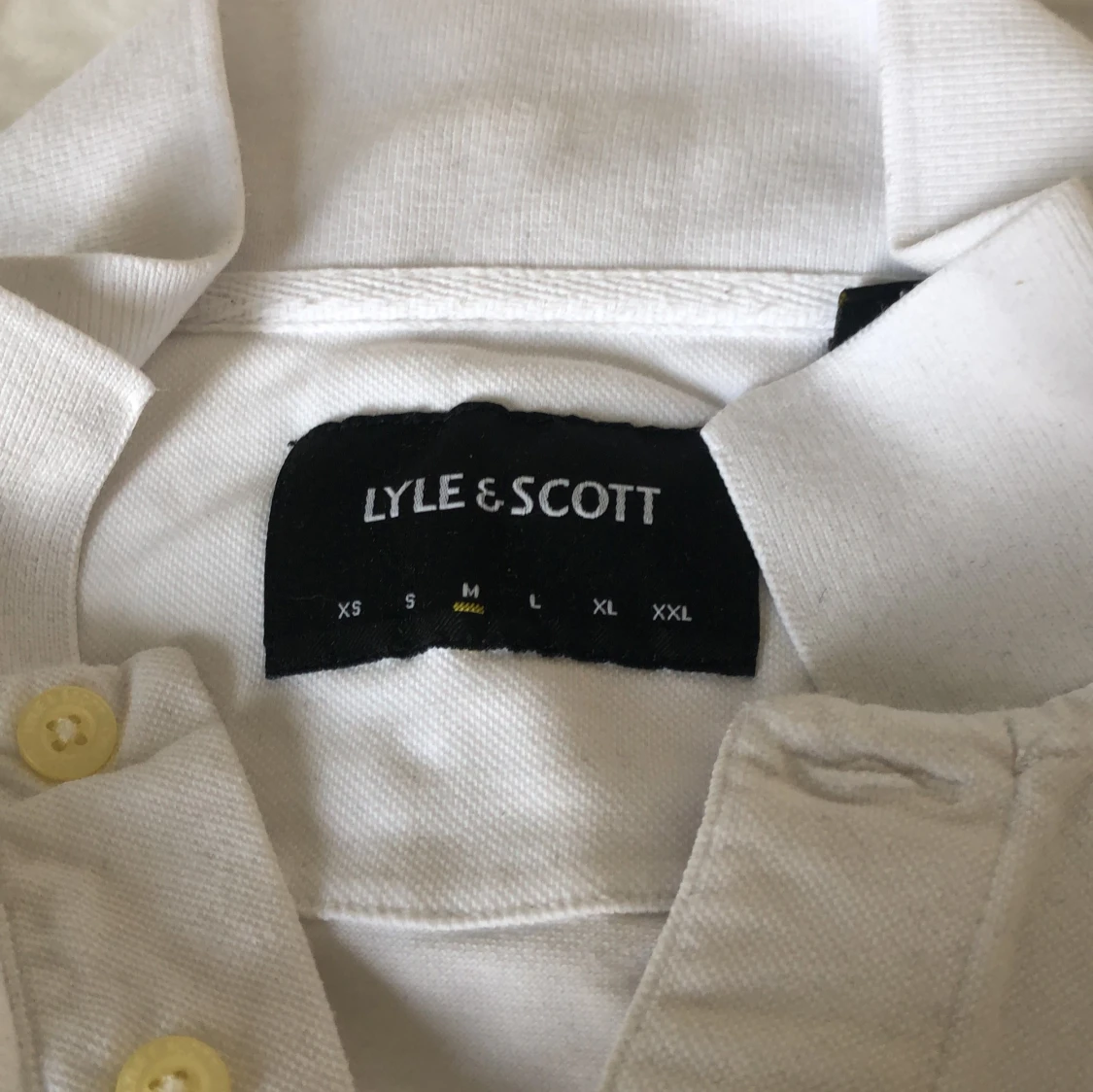 Lyle & scott vit piké  - 90