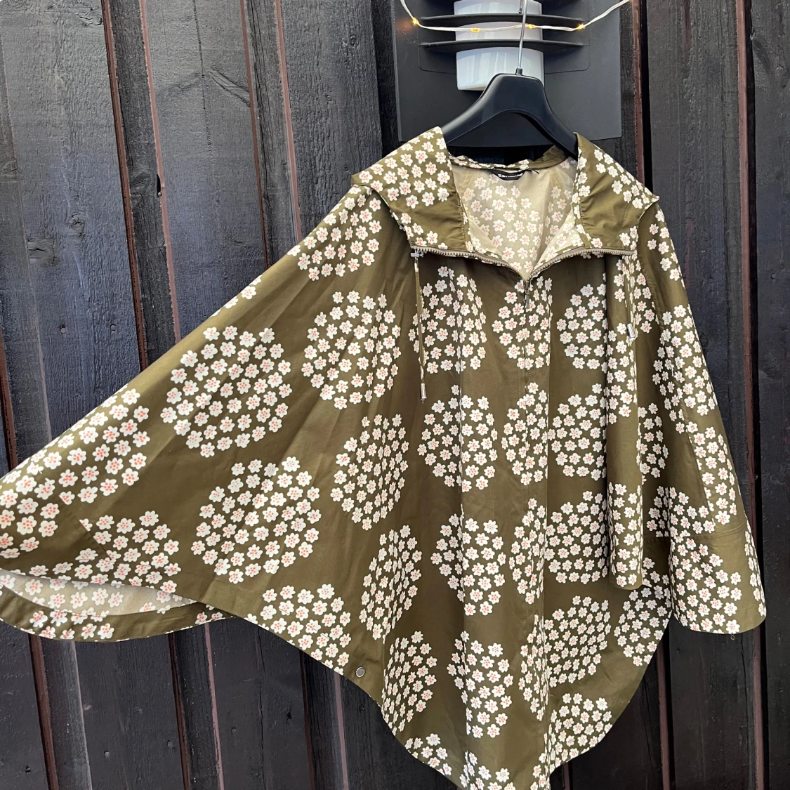 Marimekko Rain Jacket/Poncho with Floral Pattern - Like New - 93