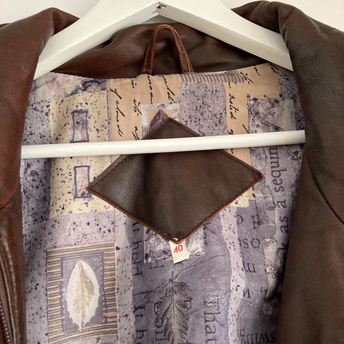 Vintage skinnjacka  - 90