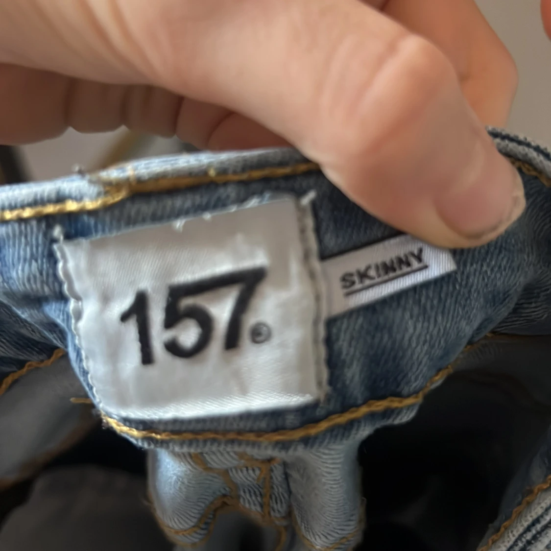 Blå skinny jeans från 157 - 2