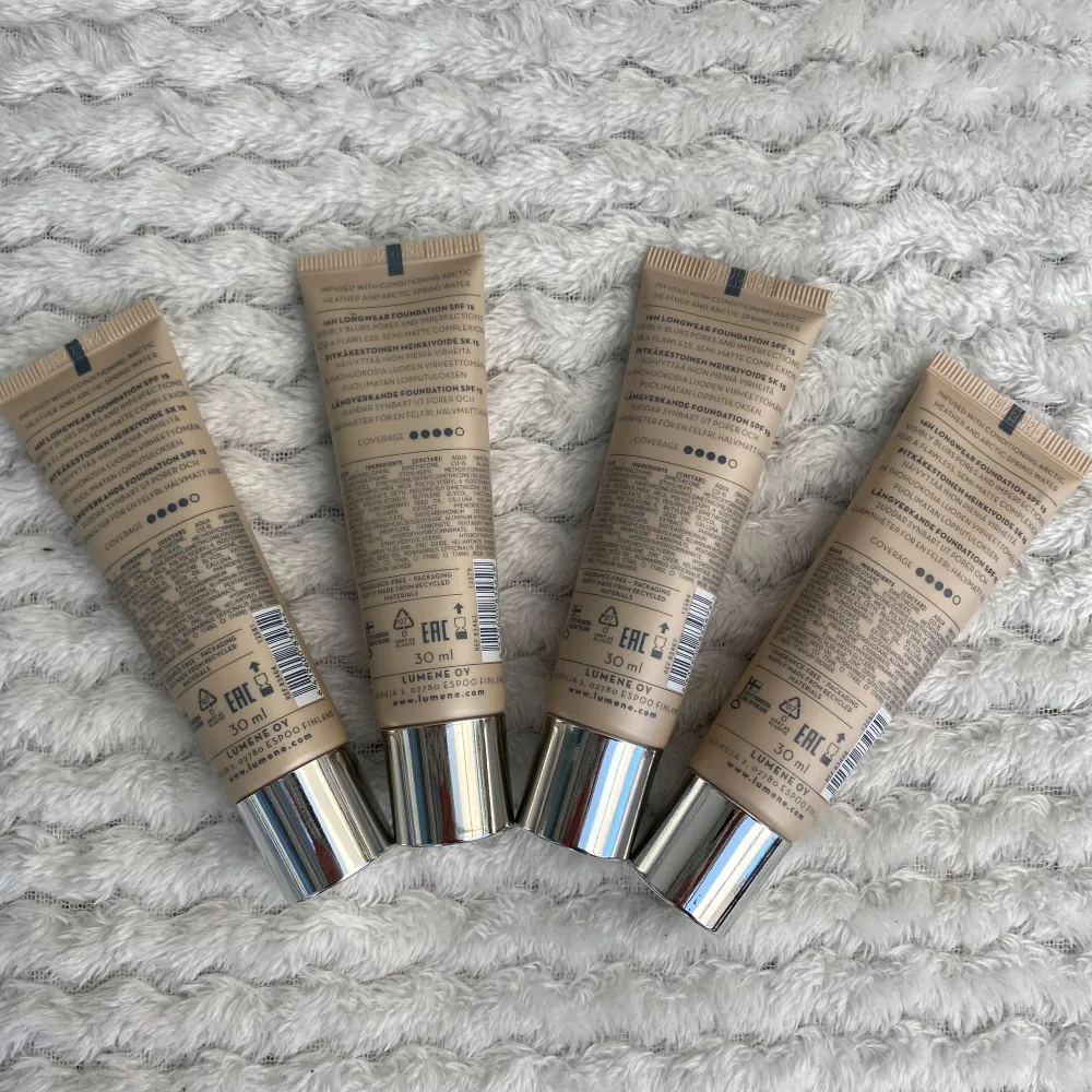 Lumene Blur 16H Longwear SPF15 Foundation🤎 kolla in min profil för mer liknande annonser🤎hör av dig om du är intresserad eller har frågor🤎 (85kr st)🤎‼️. Skönhet.