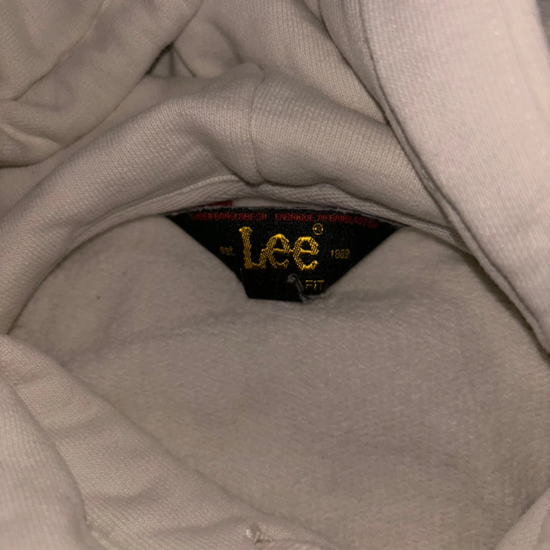 Vit hoodie från Lee - 91
