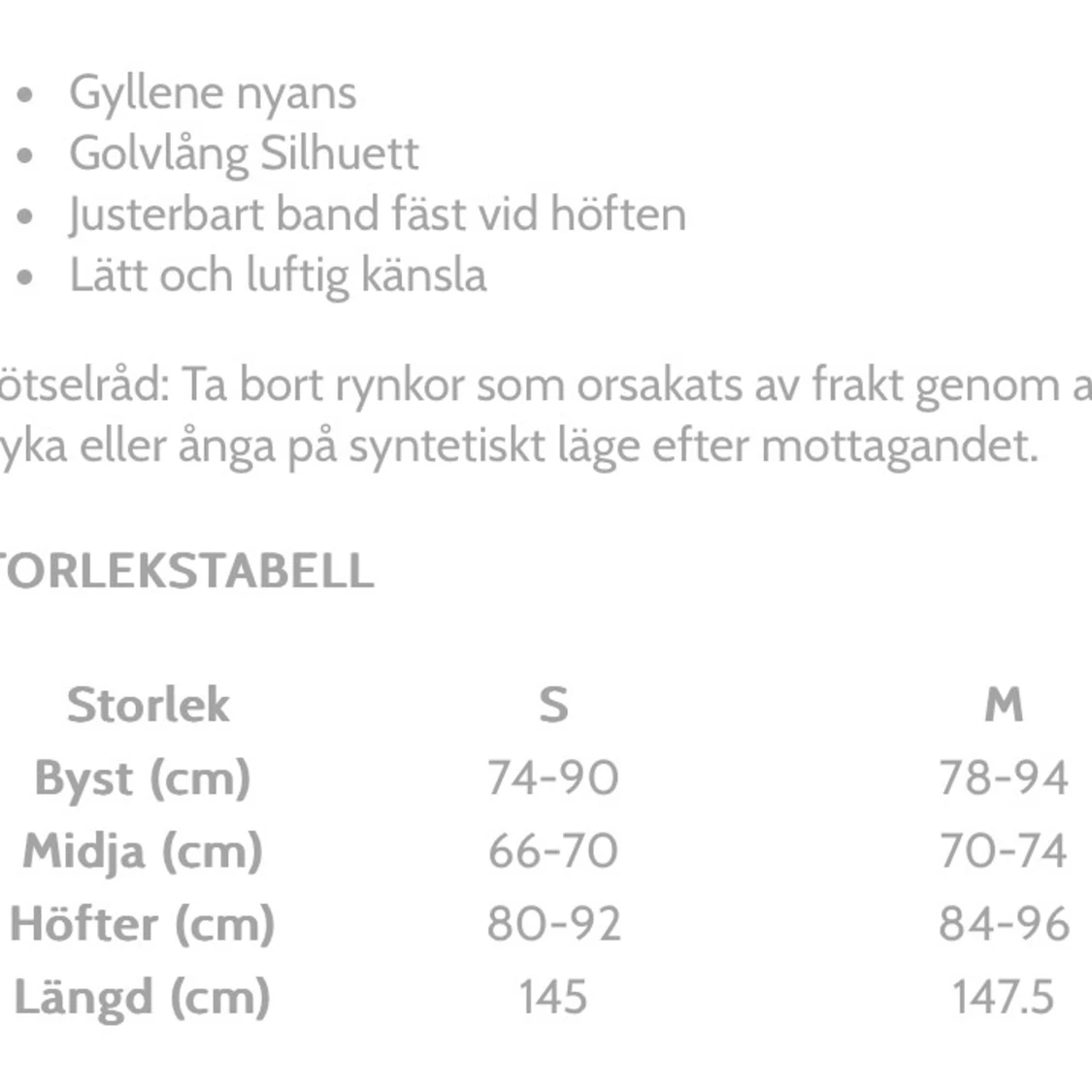 Gul siden balklänning  - 93