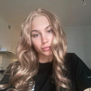Askblond peruk - Syntetisk peruk. Medellångt med skiftande adliga blonda/bruna toner.