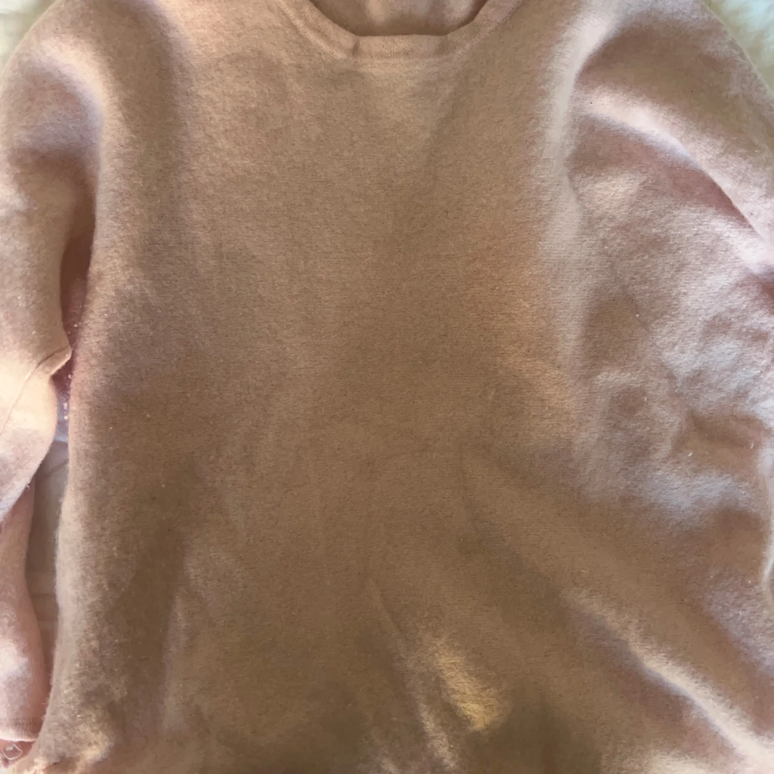 Ljus rosa stickad tröja  - 90