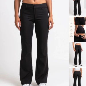 Madlady kostymbyxor  - Kostymbyxor från madlady i fint skick. Storlek 36 extra tall och är för långa för mig som är 170cm lång. De är i modellen drew black och är lågmidjade🩷.