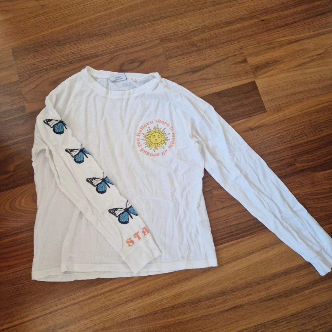 Långärmad tröja med tryck