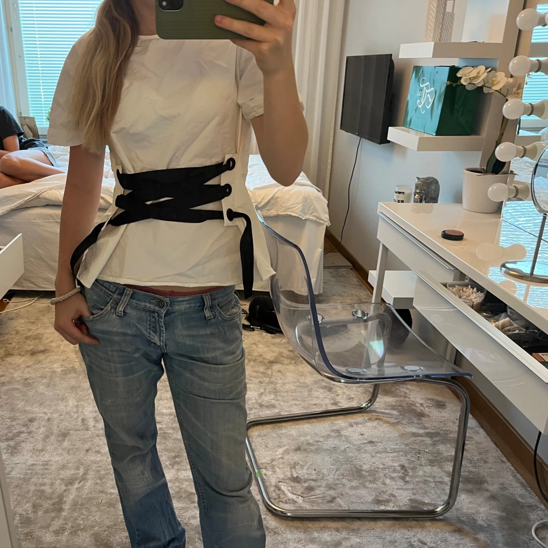 Topp med snörning - 90