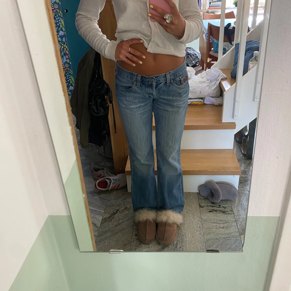 Lågmidjade jeans - 90