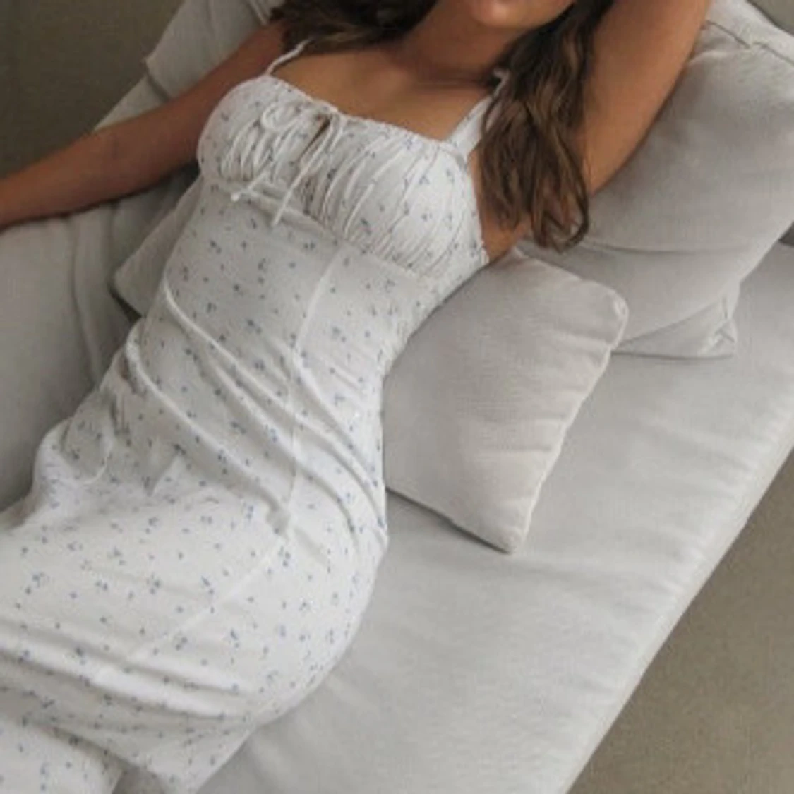 Blommig klänning  - 90