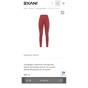 Träningstights Seamless (NYA!!!) - NYA träningstights från EXANI.  Seamless, stretchiga, vinröda, push-up.  Storlek S/XS. Nypris: 499kr  