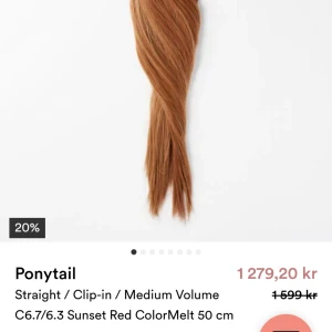  - Fint löshår i vacker färg, ponytail.