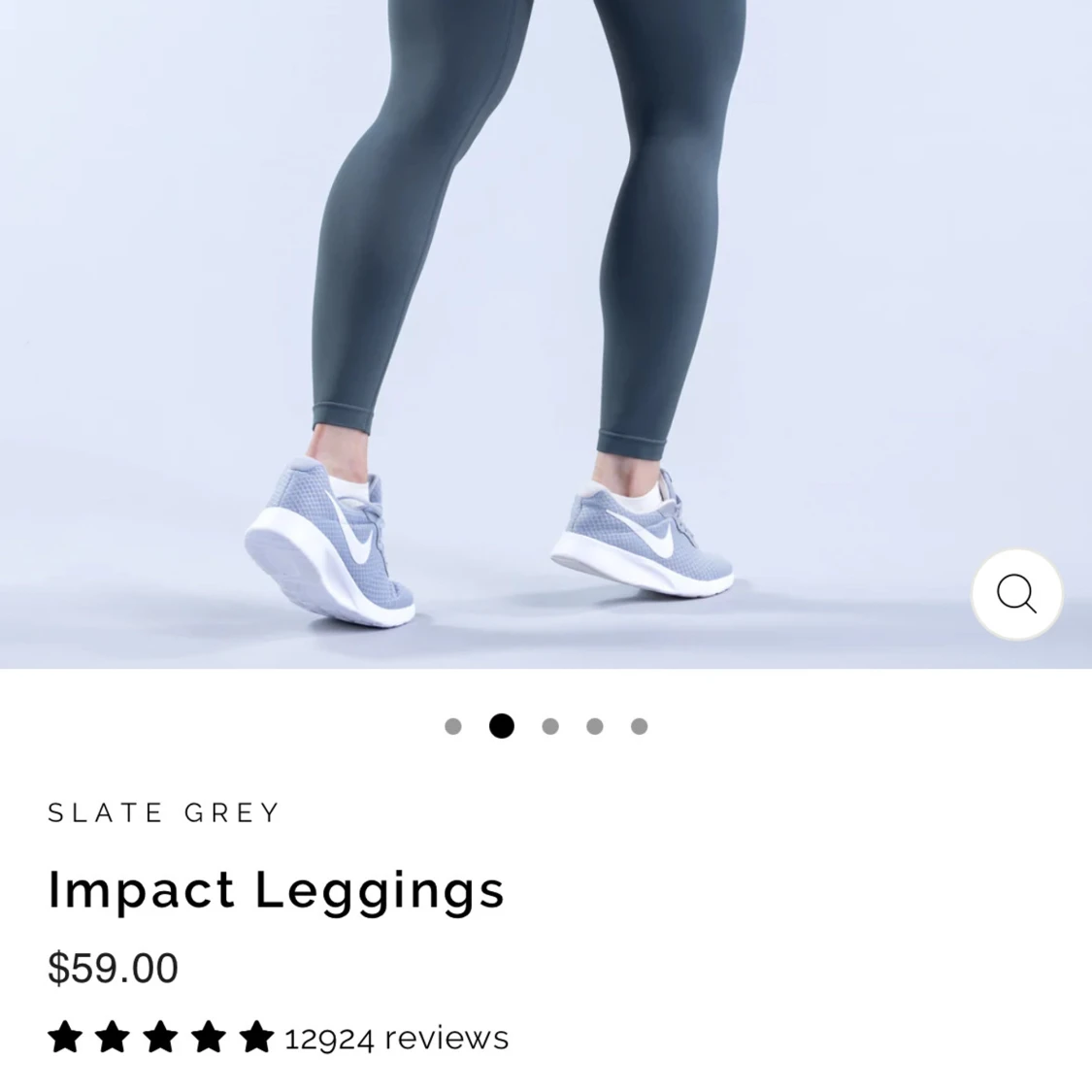 Grå Impact Leggings - 91