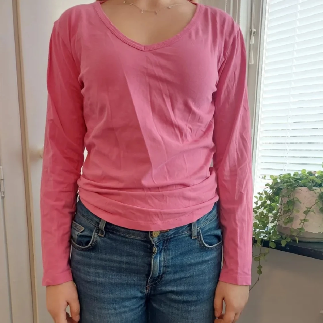 Snygg rosa långärmad tröja!!