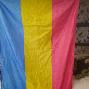 Det är en pansexuell flagga coh är ungefär 180 cm lång (har jämfört med en dörr)