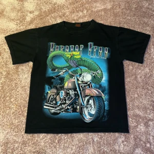 Thunder T-shirt ”storlek L” - Säljer denna T-shirt pga att den är för stor för mig.  (Är färgglad på framsidan och svart-vid på baksidan)  !Har två små hål vid axeln!