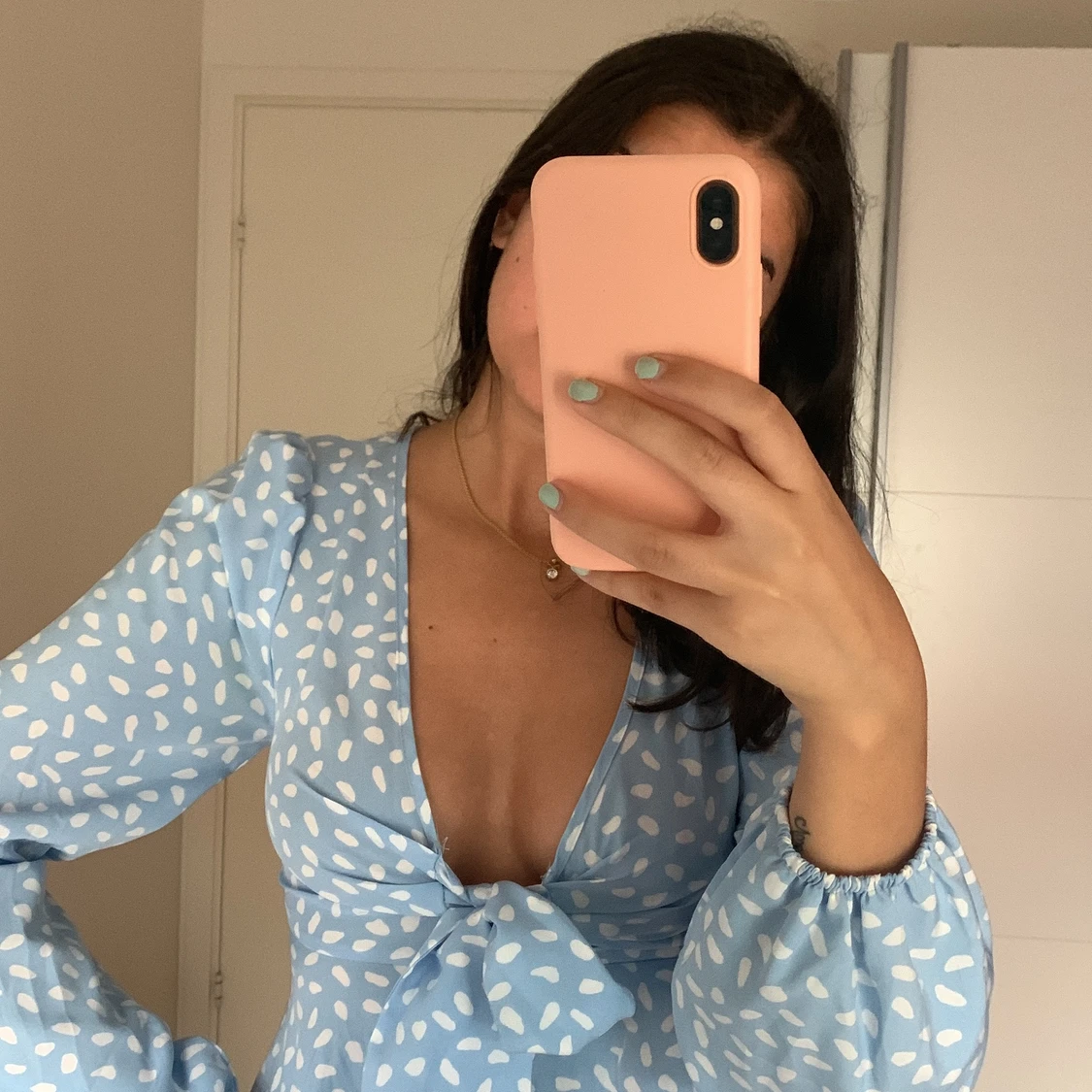 Klänning med knytband - 91