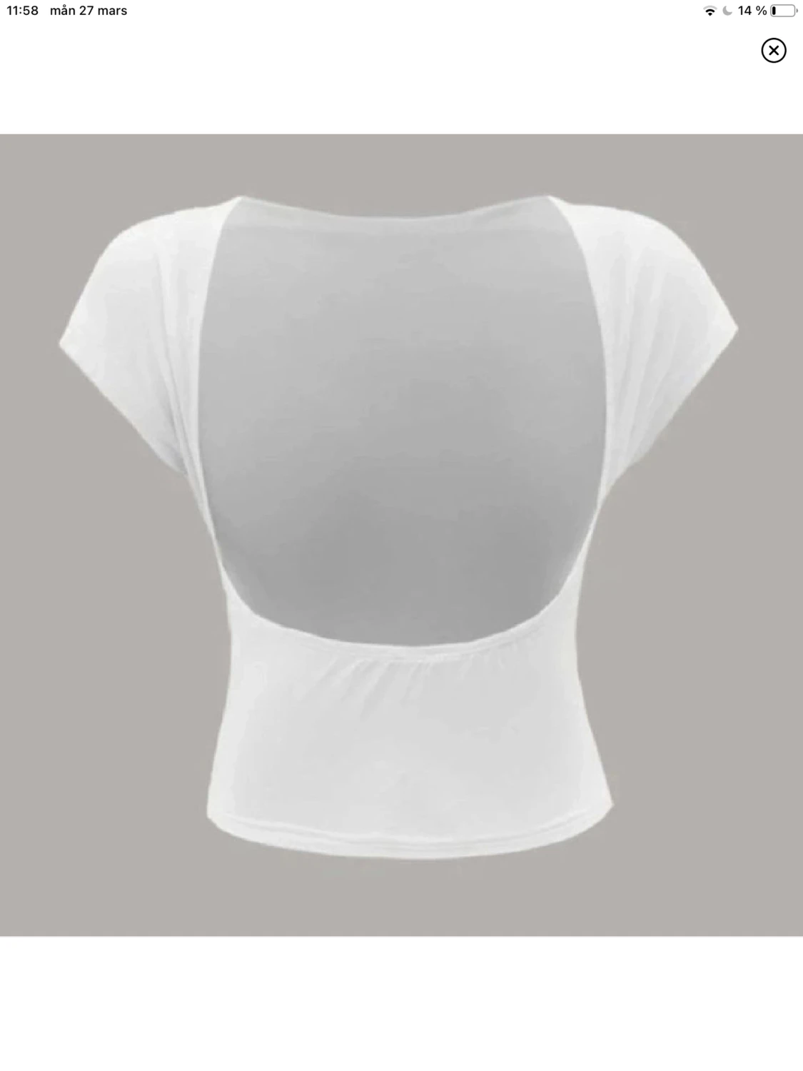 T-shirts öppen rygg