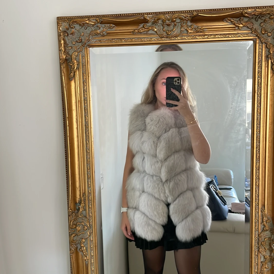 Äkta pälsväst - 91