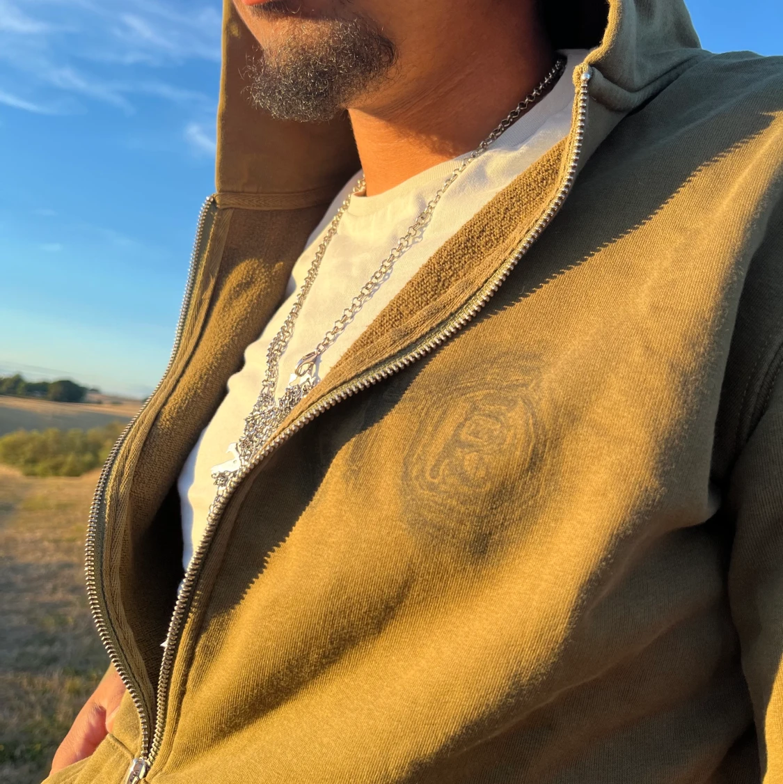 ”Grön” Racerworldwide hoodie med Zip  - 90